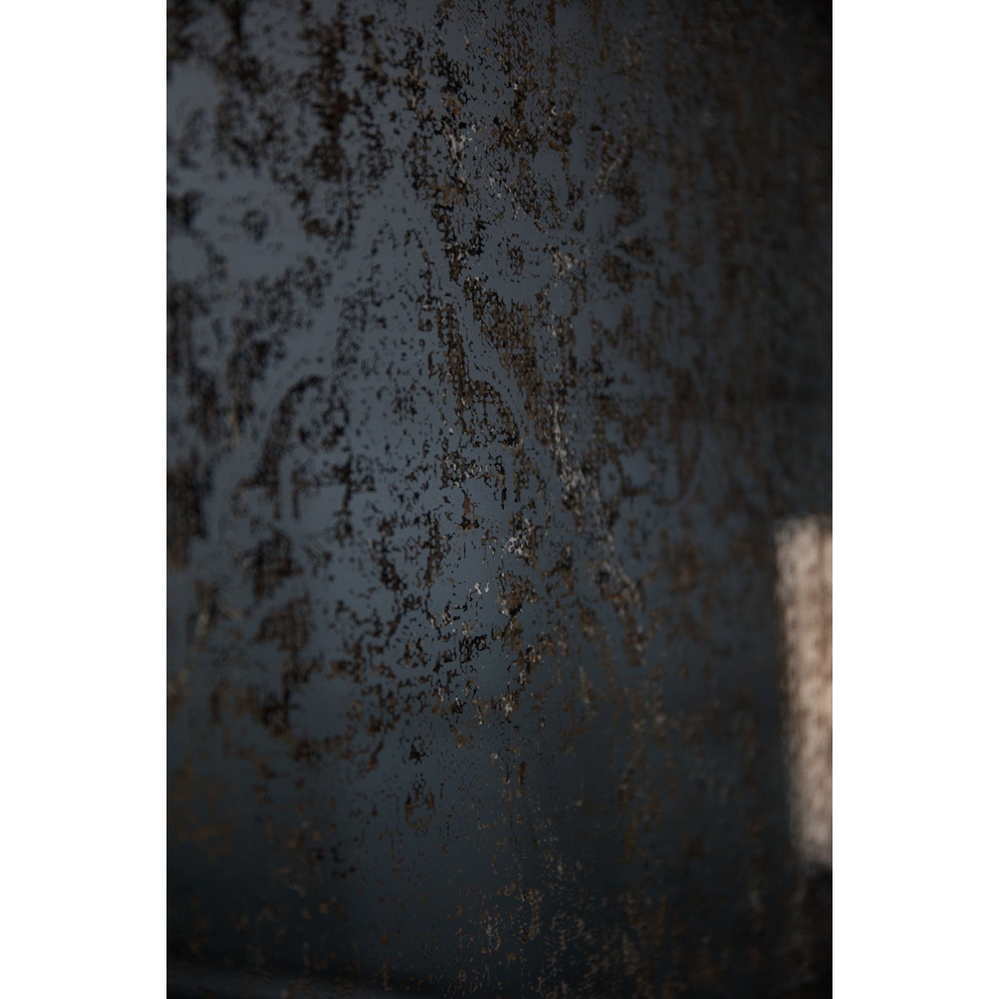 Antique Etched Foxed Wall Art Mirror