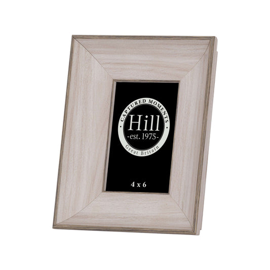 White Washed Wooden Photo Frame  4X6