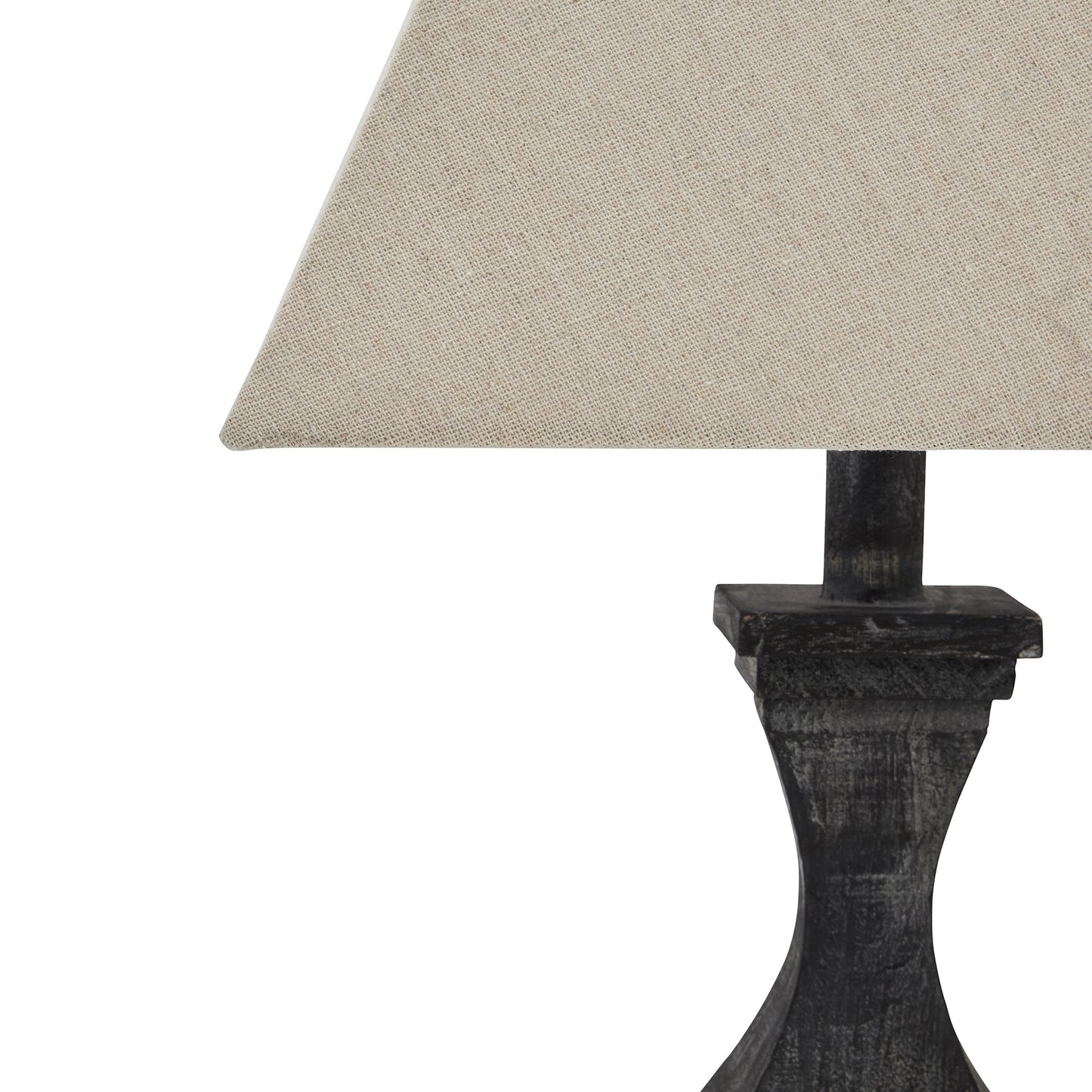 Fluted Wooden Table Lamp