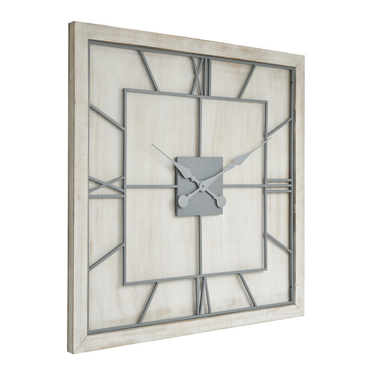 White Square Large Wall Clock