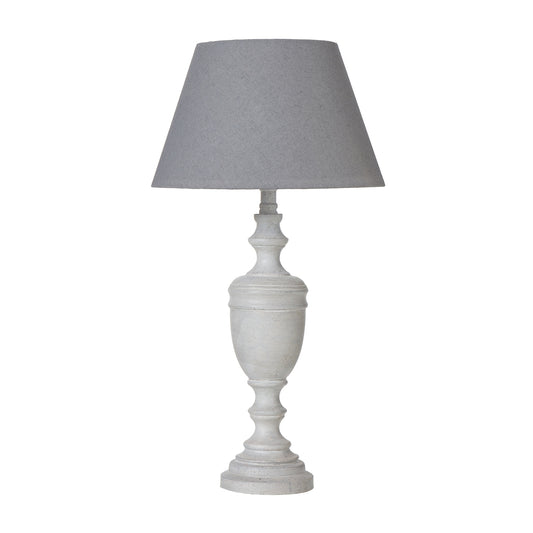Urn Table Lamp With Linen Shade