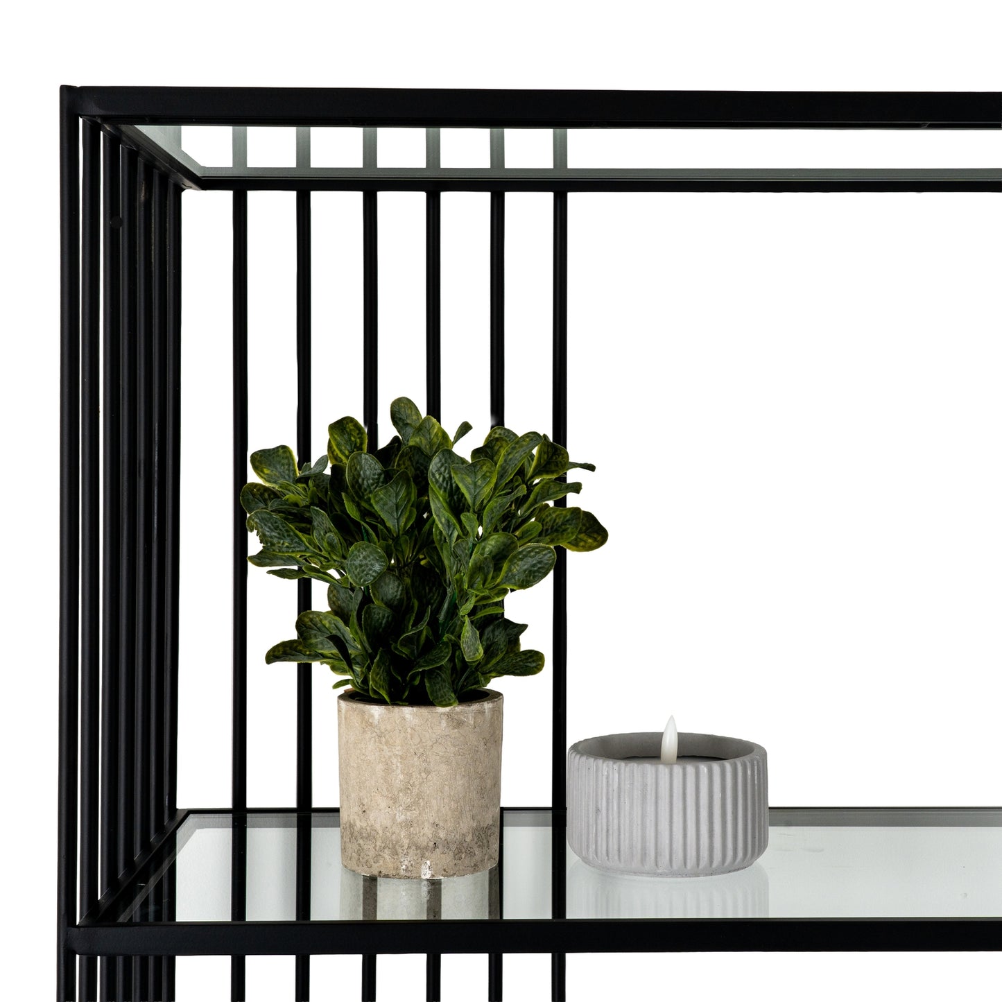 Shelf Unit With Glass Shelves