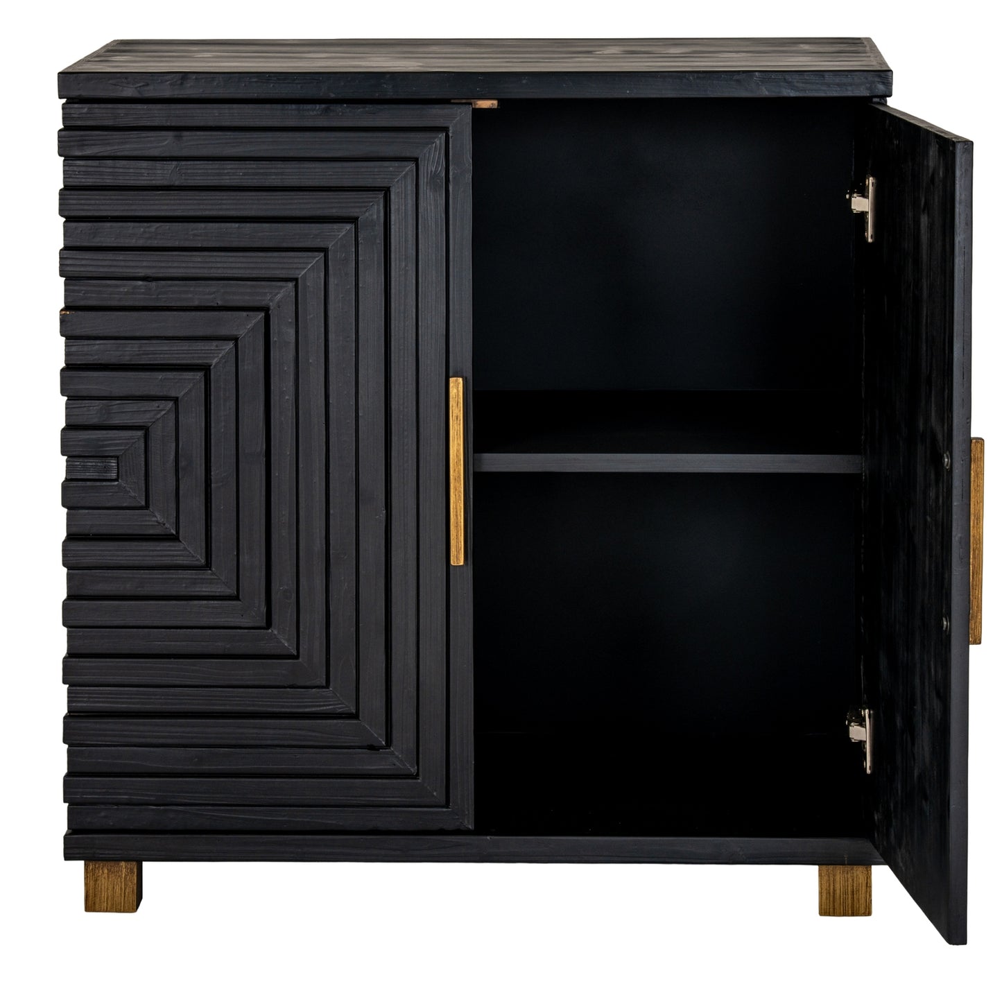Black 2 Door Side Cupboard