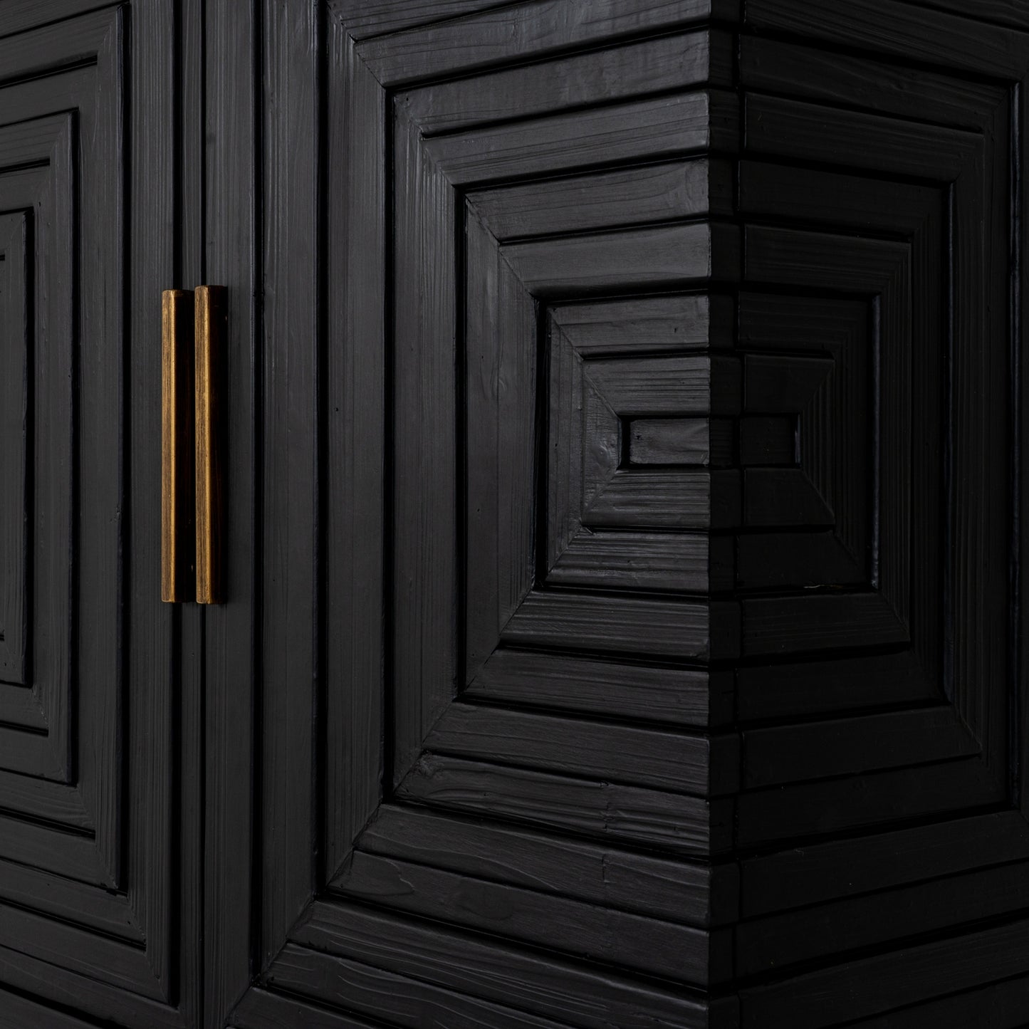 Black 2 Door Side Cupboard