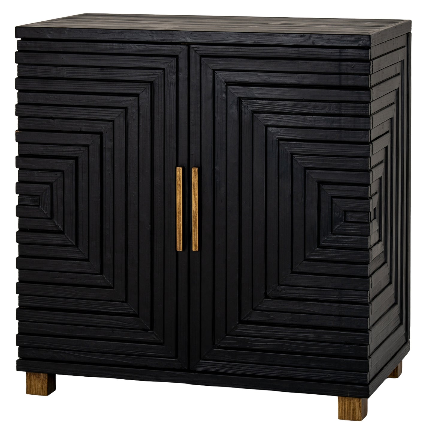 Black 2 Door Side Cupboard